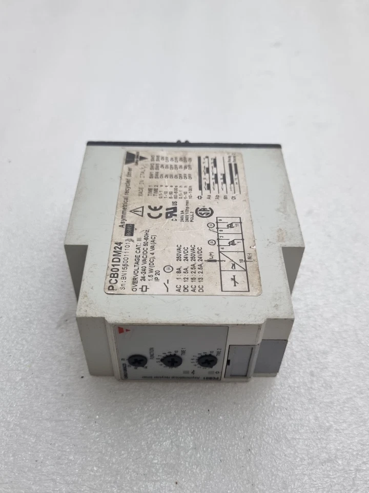 Carlo Gavazzi PCB01DM24 Asymmetrical Recycler Timer Made in Italy PCB01DM24